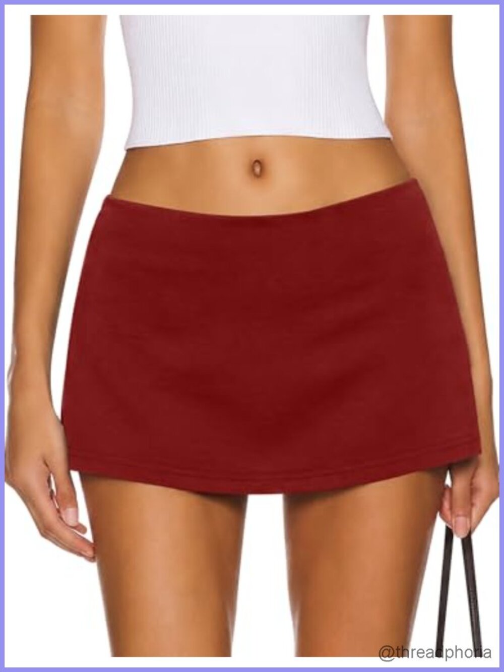 Women's Low Rise Micro Mini Skort with Built-in Shorts, 4-Way Stretch Buttery